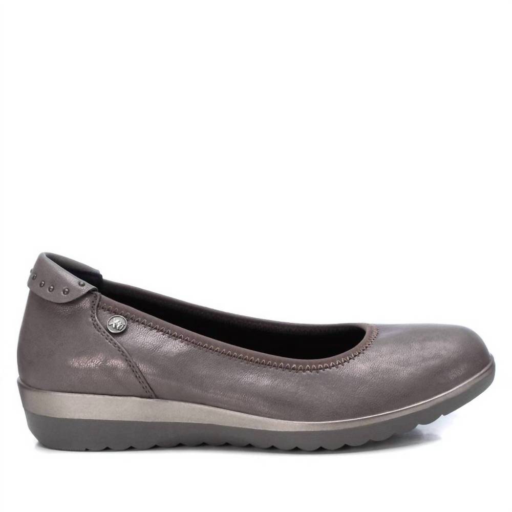 NEW XTI women's ballet flats shoes in charcoal